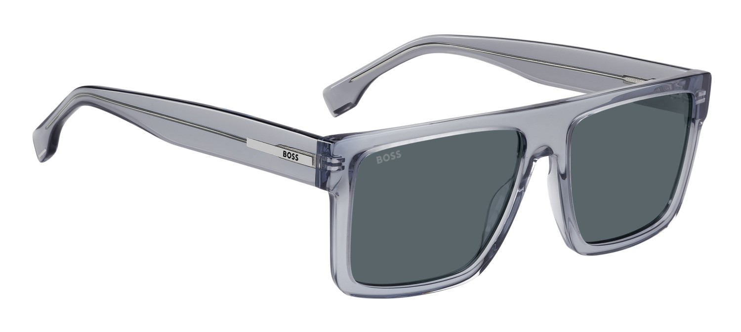 Occhiali da sole Hugo Boss 1895/S 208873 PJP IR colore blue forma quadrato lenti grey