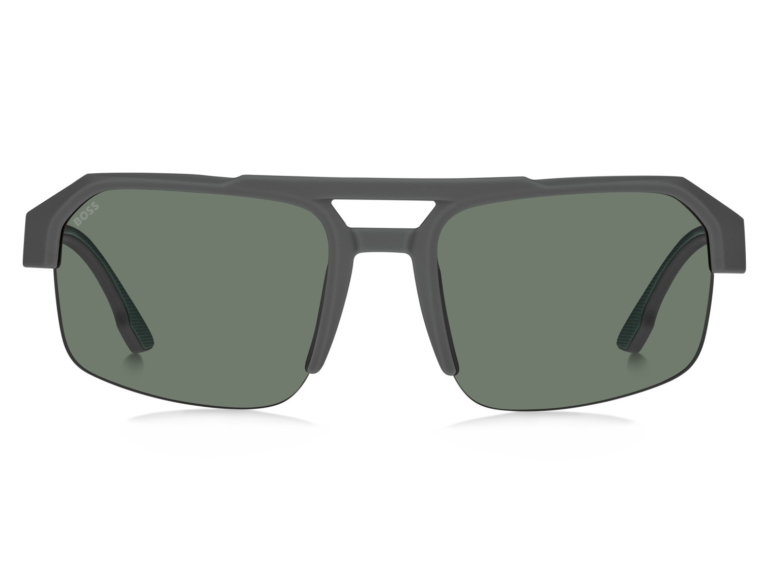 Occhiali da sole Hugo Boss 1908/S 208875 KB7 QT colore grey forma quadrato lenti green