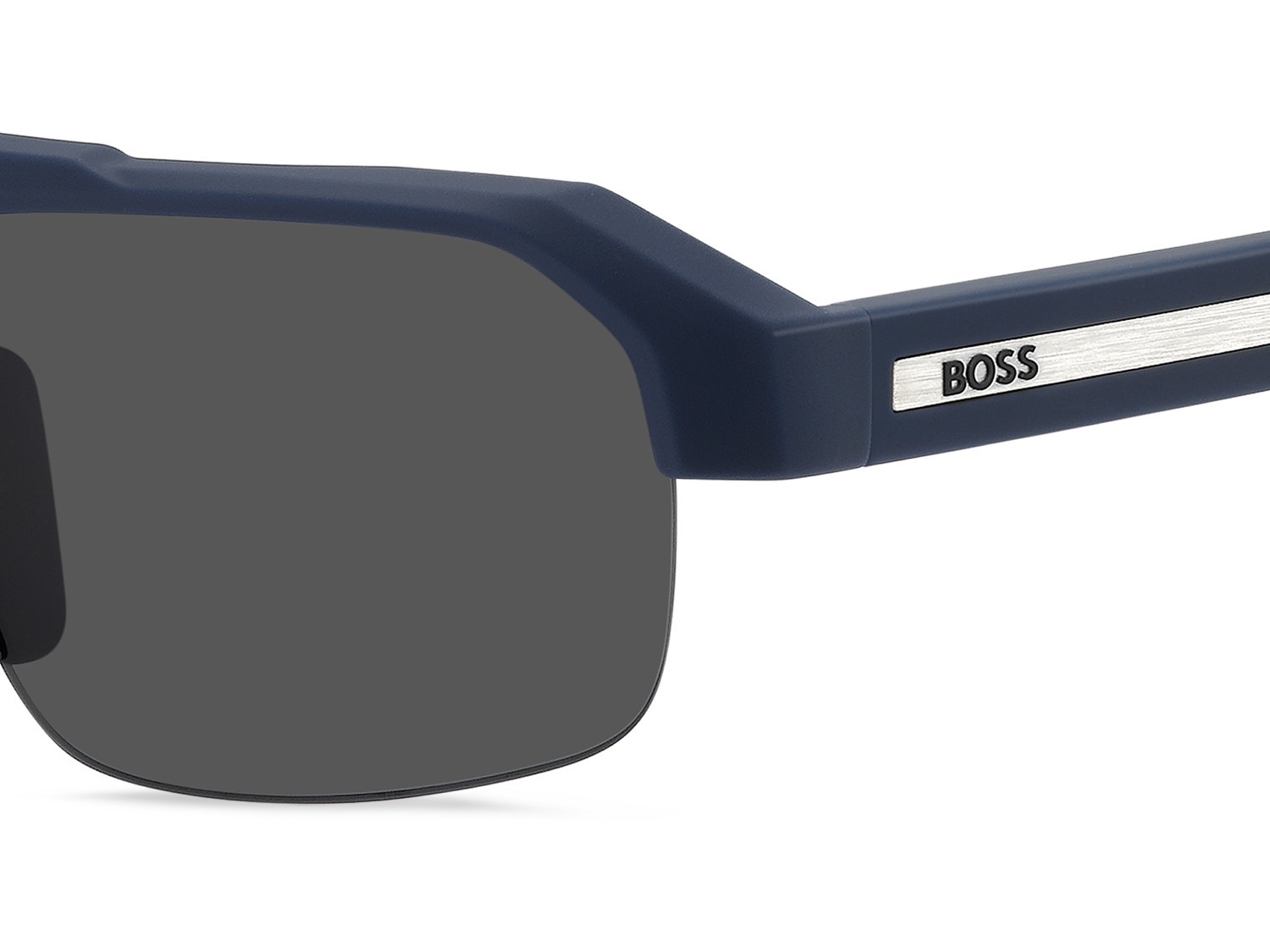 Occhiali da sole Hugo Boss 1908/S 208875 PJP IR colore blue forma quadrato lenti grey
