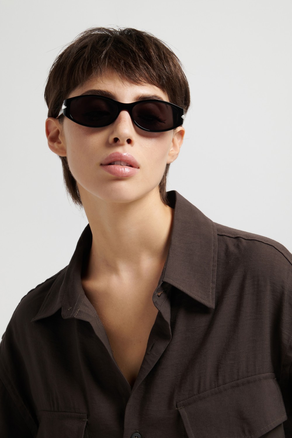 Sunglasses Isabel Marant Im 0265/S 208876 807 IR color black shape oval lenses grey