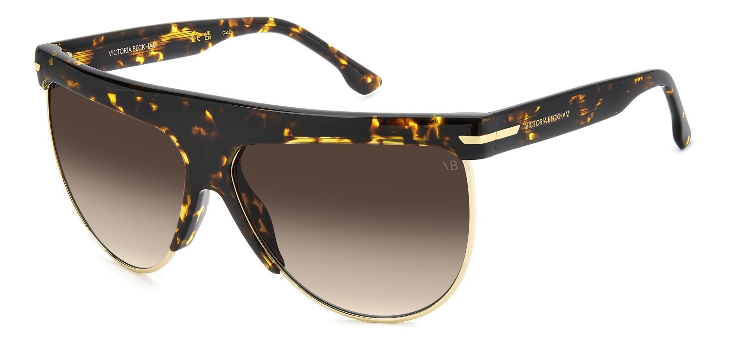 Sunglasses Victoria Beckham Vb 7005/S 208879 086 HA color havana shape aviator lenses brown shaded