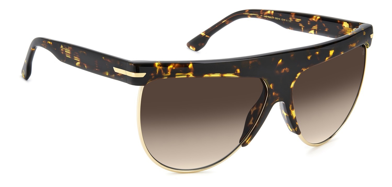 Sunglasses Victoria Beckham Vb 7005/S 208879 086 HA color havana shape aviator lenses brown shaded