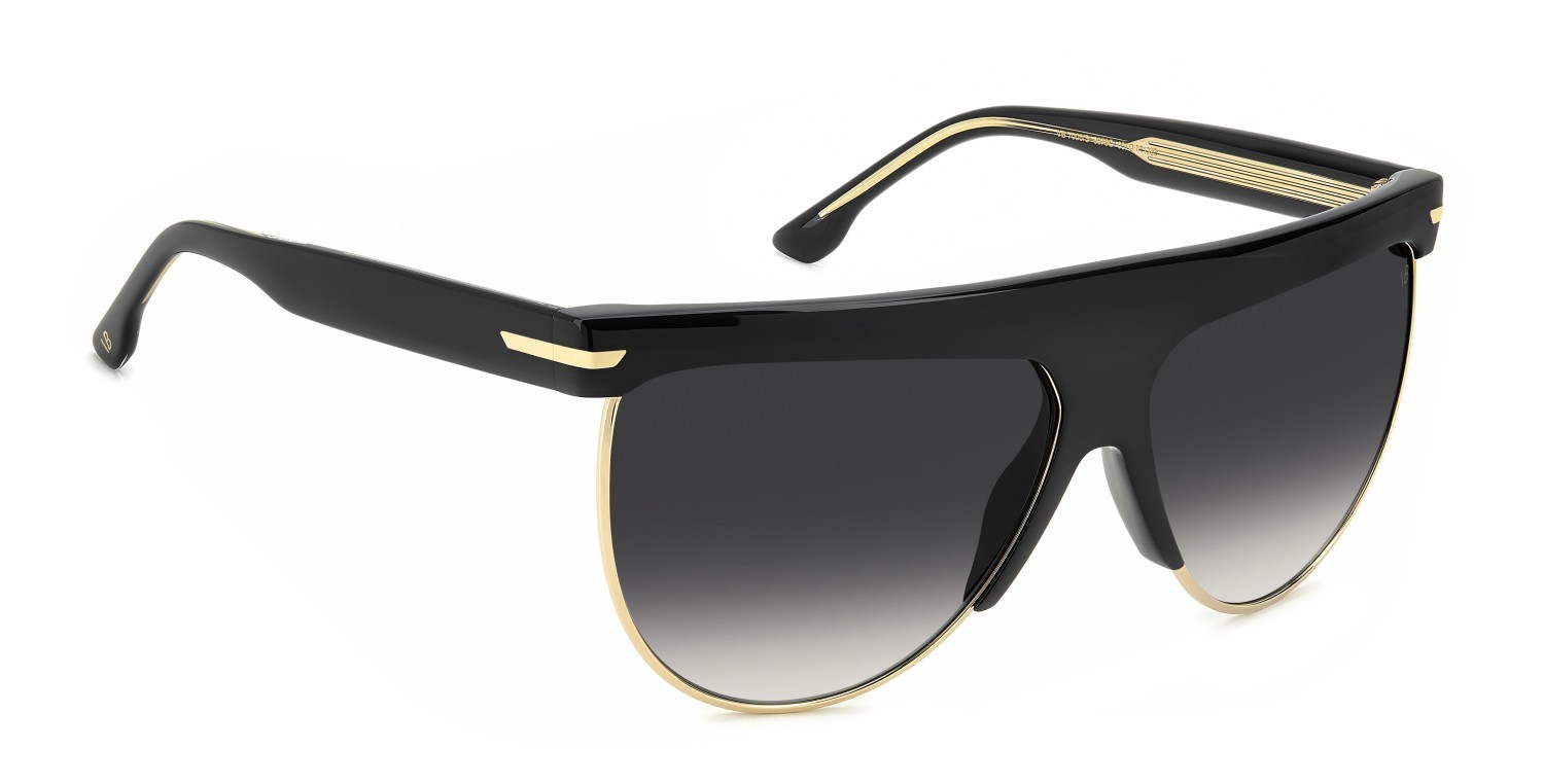Sunglasses Victoria Beckham Vb 7005/S 208879 807 9O color black shape aviator lenses dark grey shaded