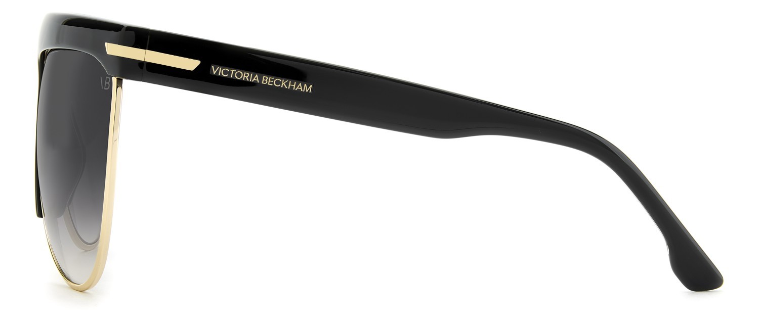 Sunglasses Victoria Beckham Vb 7005/S 208879 807 9O color black shape aviator lenses dark grey shaded