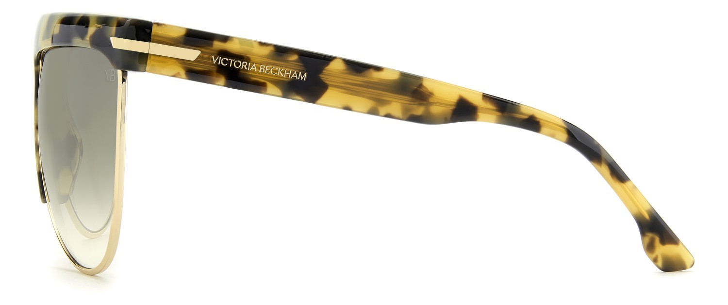Sunglasses Victoria Beckham Vb 7005/S 208879 EPZ 9K color yellow havana shape aviator lenses green shaded