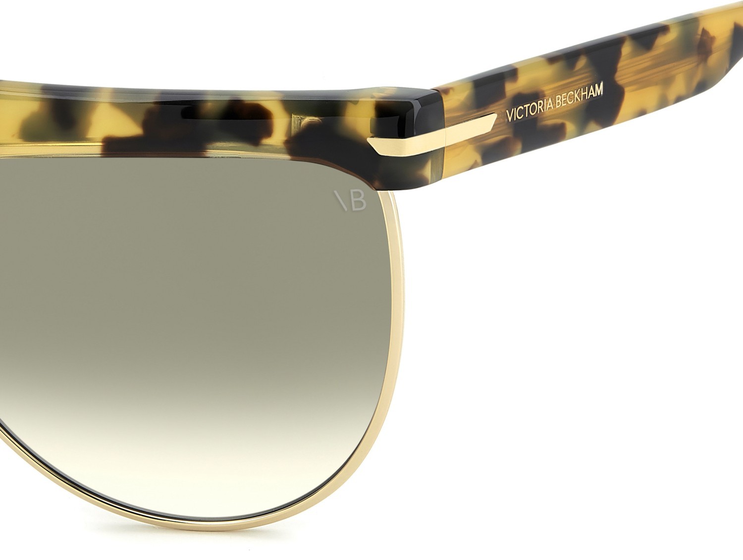 Sunglasses Victoria Beckham Vb 7005/S 208879 EPZ 9K color yellow havana shape aviator lenses green shaded