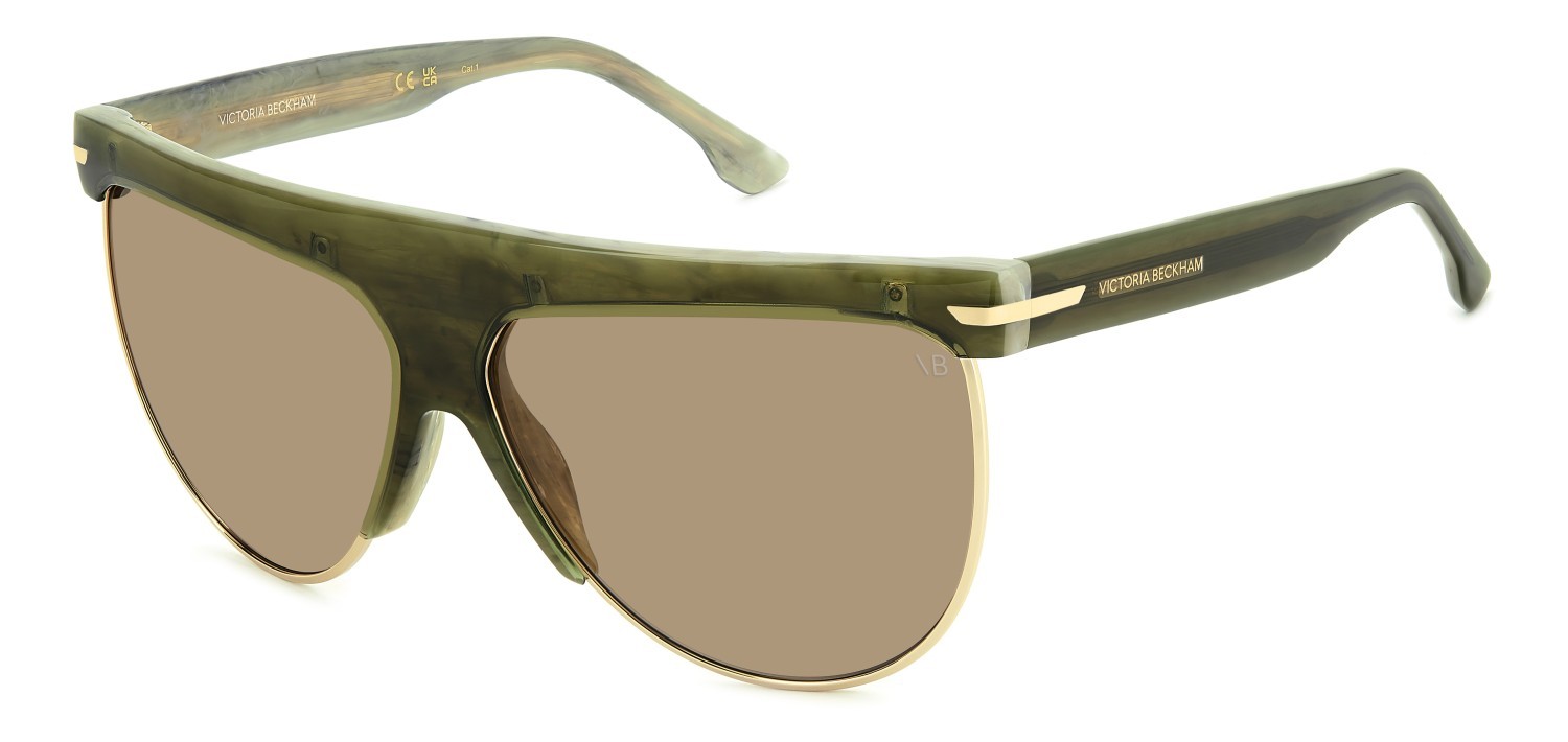 Sunglasses Victoria Beckham Vb 7005/S 208879 JRI 70 color marble green shape aviator lenses brown