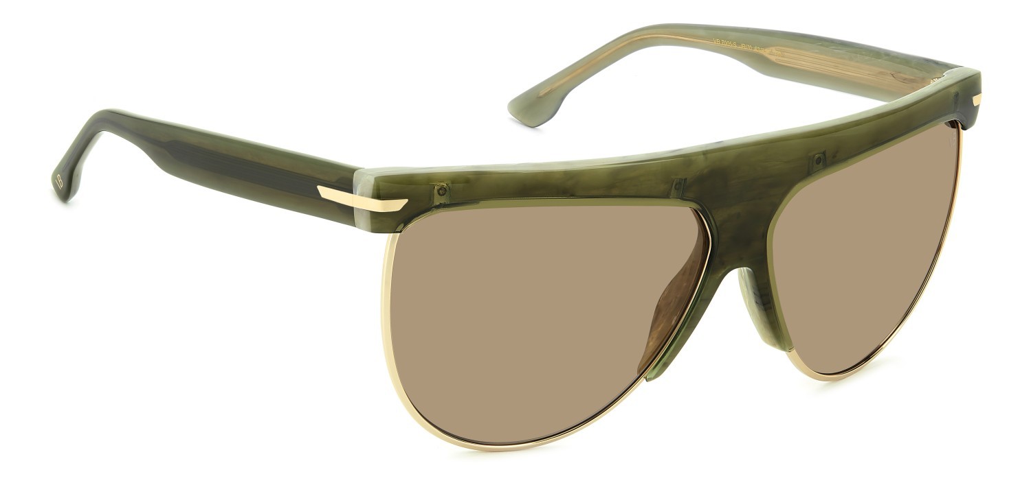 Sunglasses Victoria Beckham Vb 7005/S 208879 JRI 70 color marble green shape aviator lenses brown