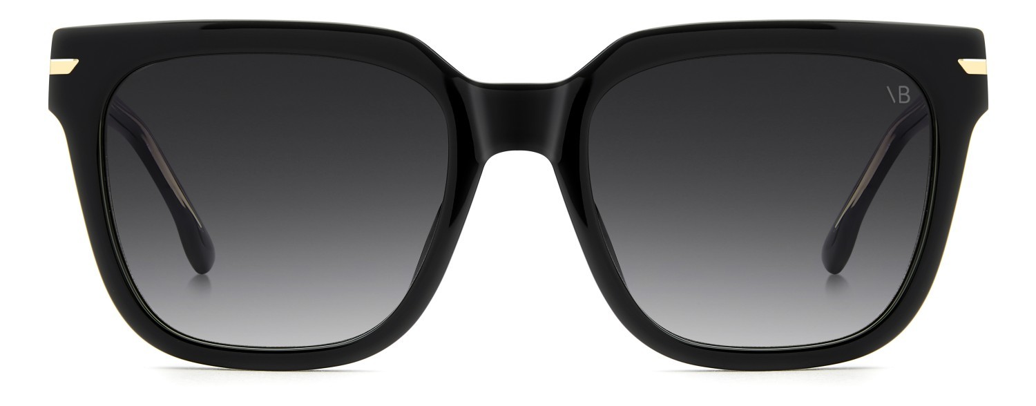 Sunglasses Victoria Beckham Vb 1003/S 208880 807 9O color black shape square lenses dark grey shaded