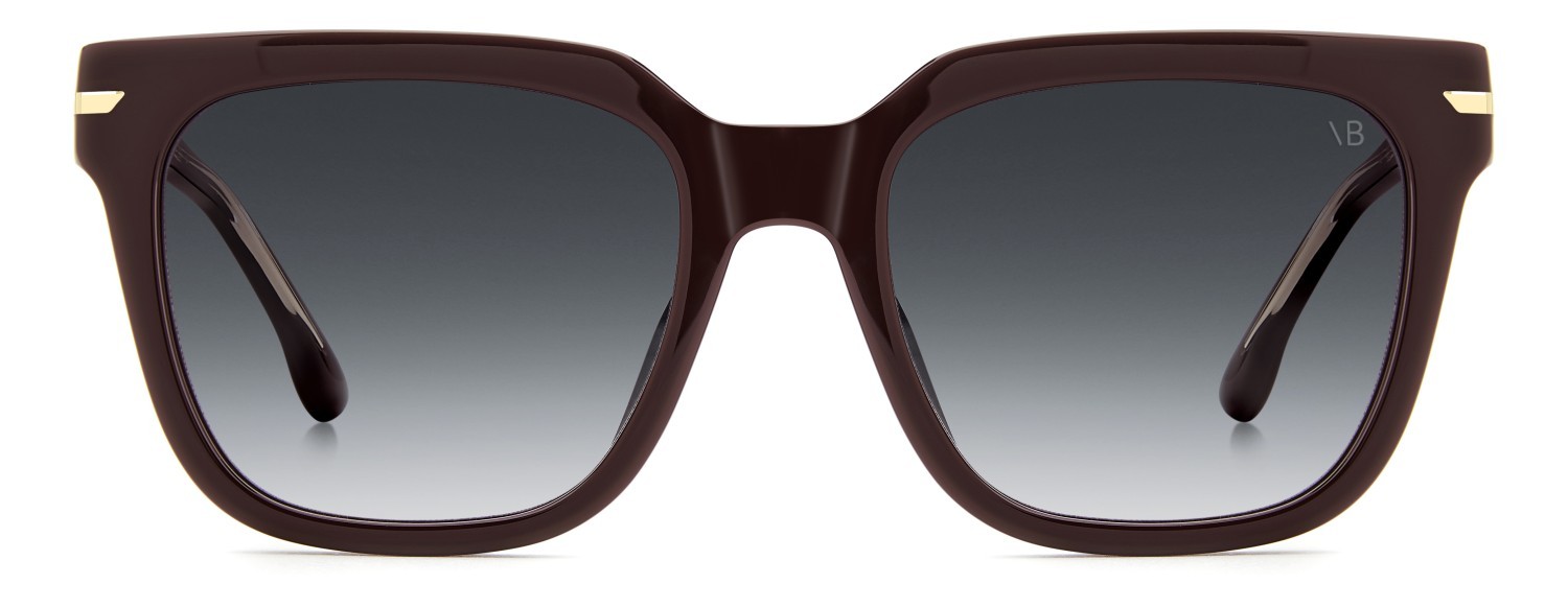 Sunglasses Victoria Beckham Vb 1003/S 208880 LHF 9O color burgundy 2 shape square lenses dark grey shaded