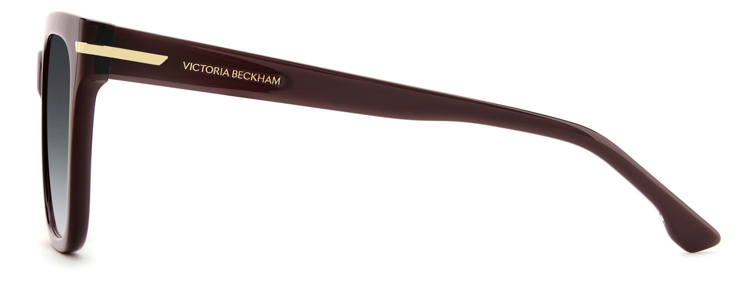 Sunglasses Victoria Beckham Vb 1003/S 208880 LHF 9O color burgundy 2 shape square lenses dark grey shaded