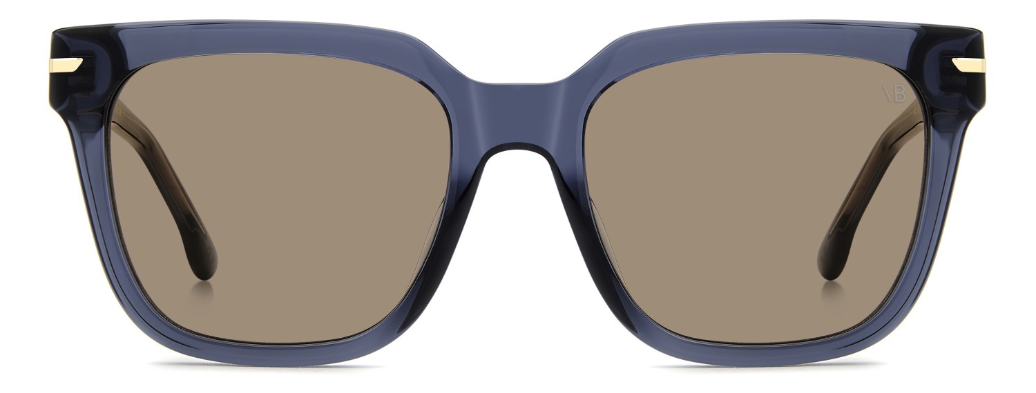 Sunglasses Victoria Beckham Vb 1003/S 208880 PJP 70 color blue shape square lenses brown