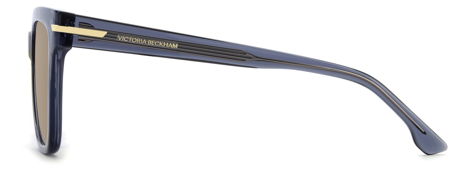 Sunglasses Victoria Beckham Vb 1003/S 208880 PJP 70 color blue shape square lenses brown