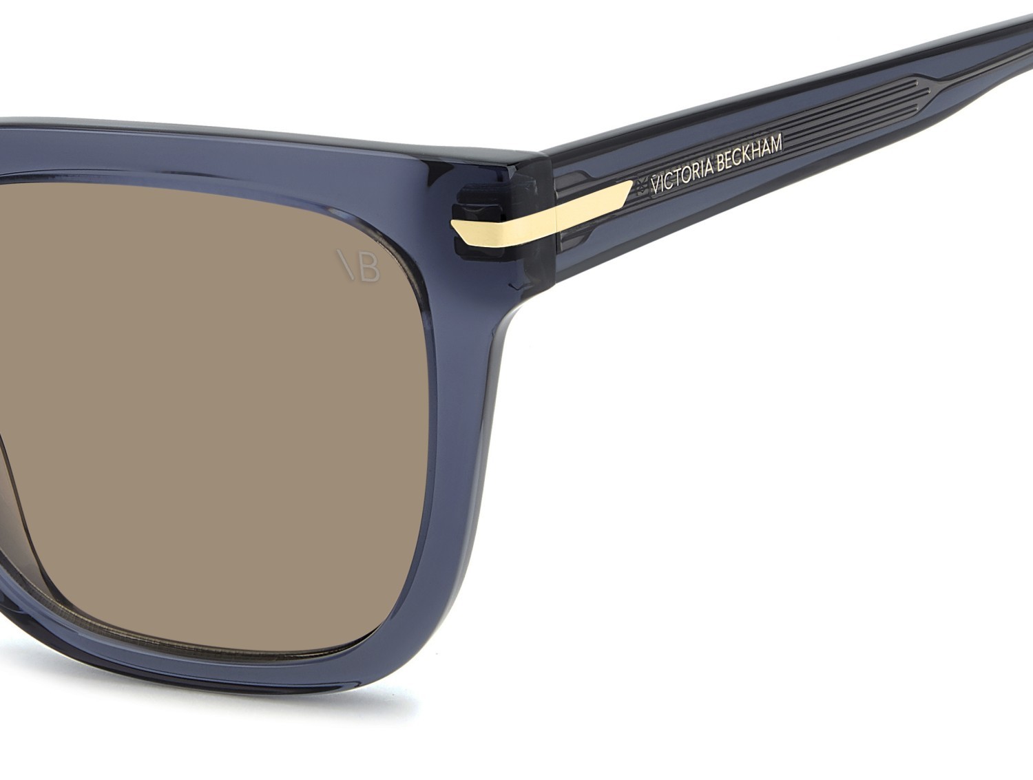 Sunglasses Victoria Beckham Vb 1003/S 208880 PJP 70 color blue shape square lenses brown