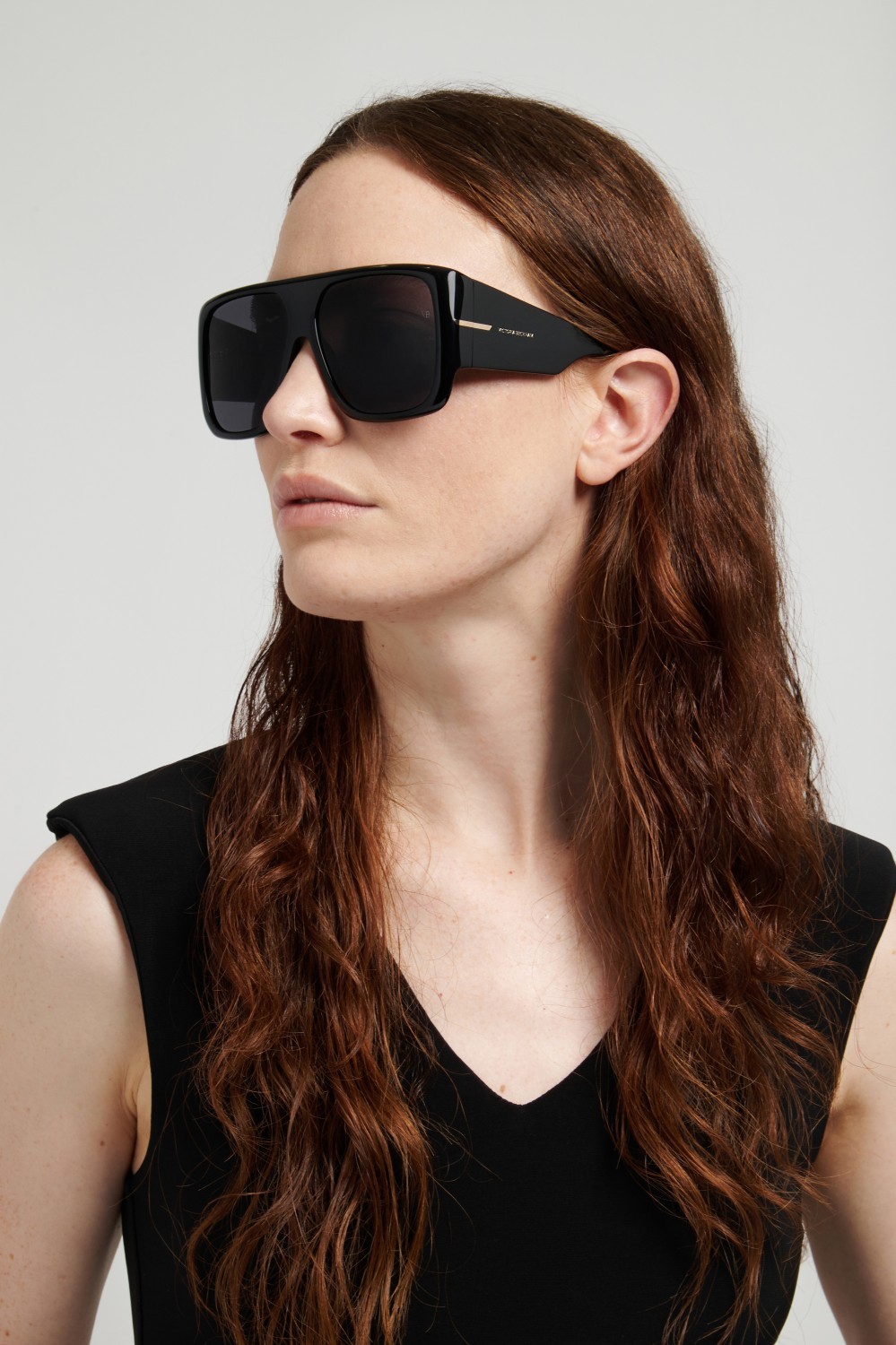Sonnenbrillen Victoria Beckham Vb 7007/S 208881 807 IR farbe black form quadratisch gläser grey