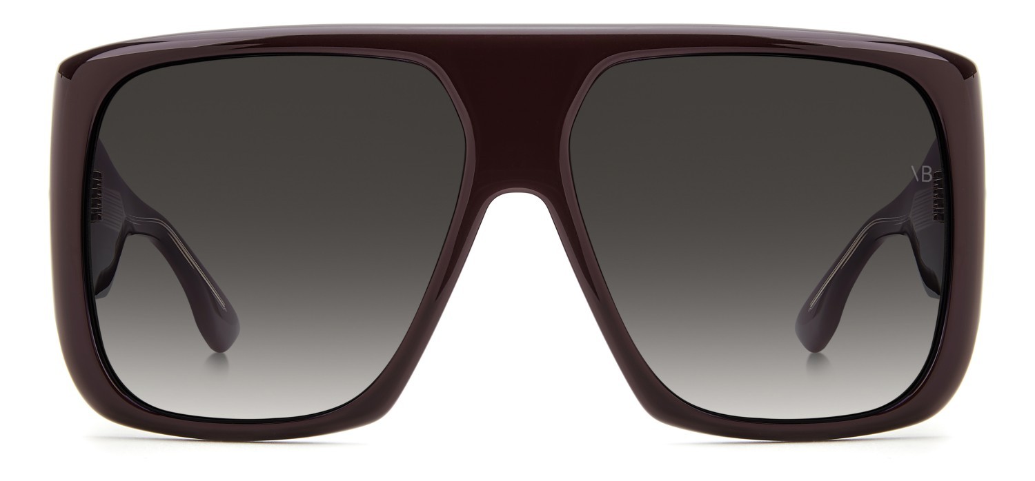 Sonnenbrillen Victoria Beckham Vb 7007/S 208881 LHF 9O farbe burgundy 2 form quadratisch gläser dark grey shaded