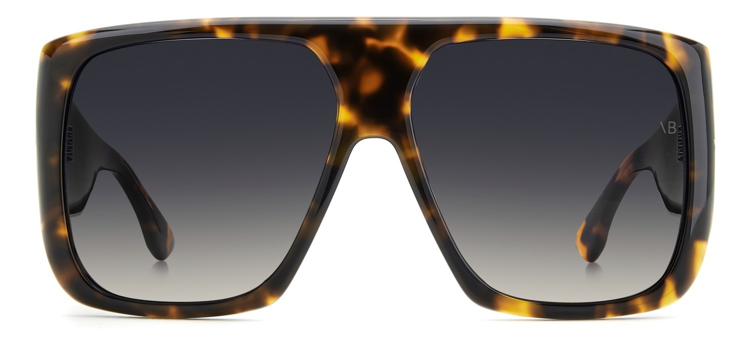 Sonnenbrillen Victoria Beckham Vb 7007/S 208881 WR9 08 farbe brown havana form quadratisch gläser dk blue shaded