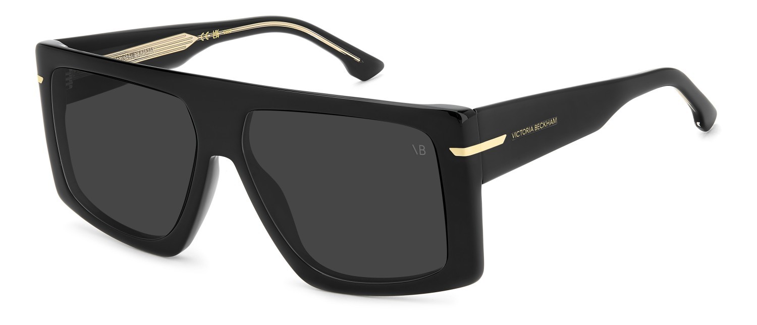 Sunglasses Victoria Beckham Vb 7000/S 208882 807 IR color black shape rectangle lenses grey