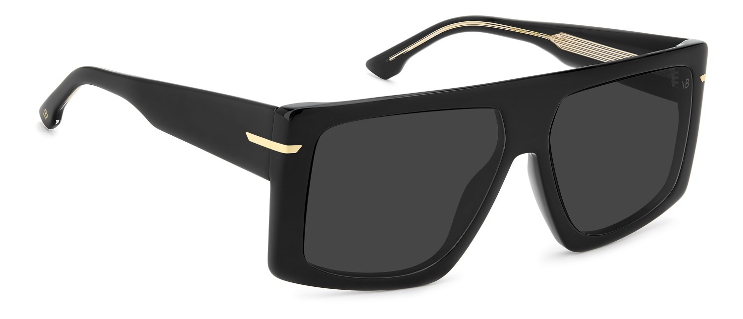 Sunglasses Victoria Beckham Vb 7000/S 208882 807 IR color black shape rectangle lenses grey