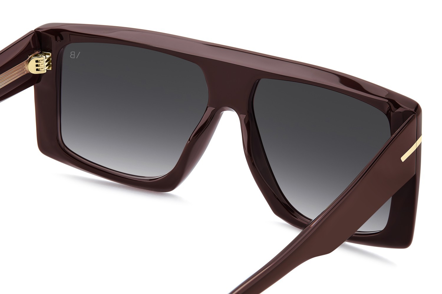 Sunglasses Victoria Beckham Vb 7000/S 208882 LHF 9O color burgundy 2 shape rectangle lenses dark grey shaded
