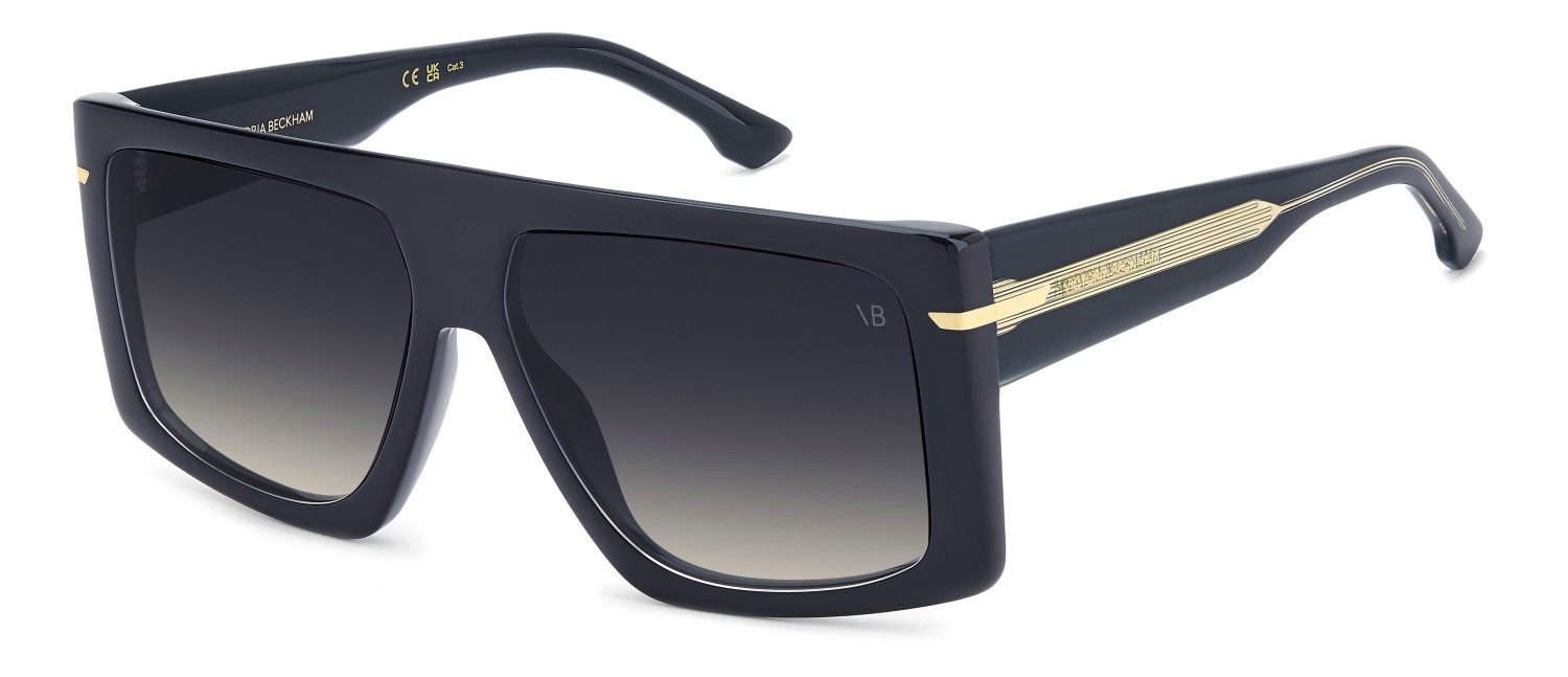 Sunglasses Victoria Beckham Vb 7000/S 208882 PJP 08 color blue shape rectangle lenses dk blue shaded