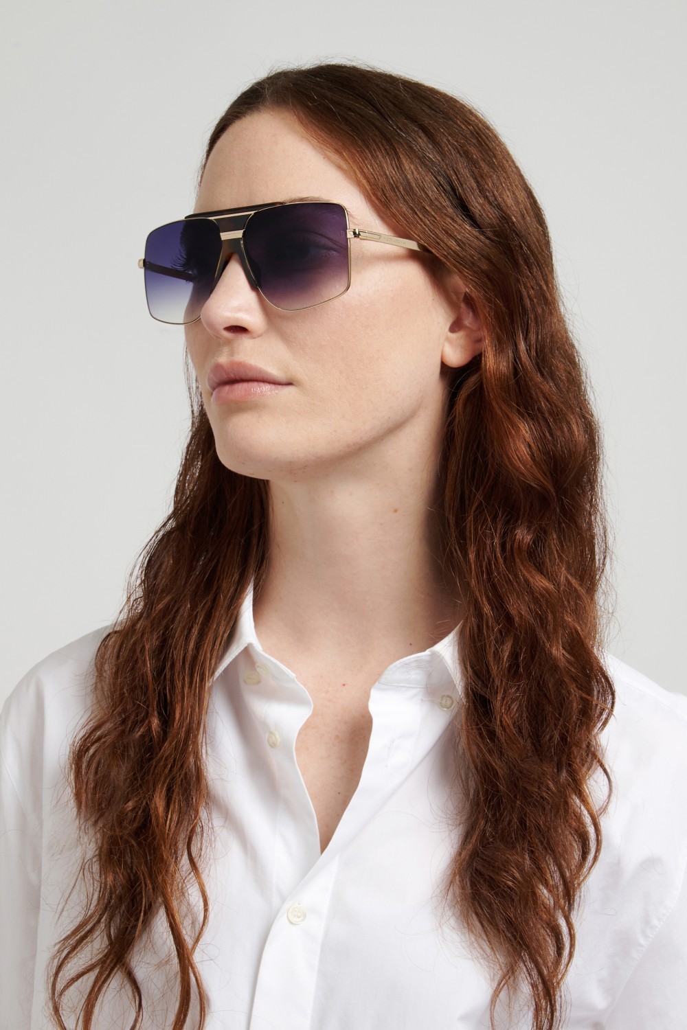 Sonnenbrillen Victoria Beckham Vb 7006/S 208884 2IK 08 farbe havana gold form quadratisch gläser dk blue shaded