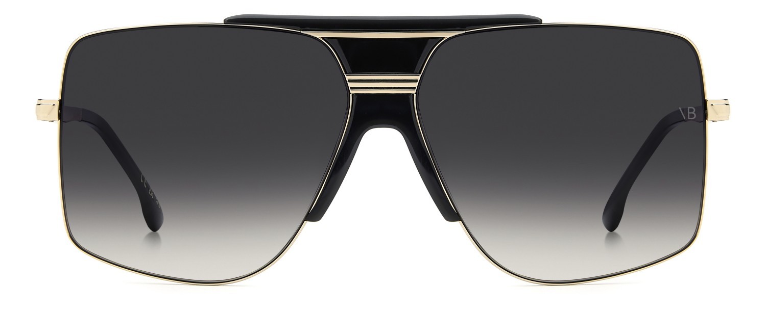 Sunglasses Victoria Beckham Vb 7006/S 208884 2M2 9O color black gold shape square lenses dark grey shaded