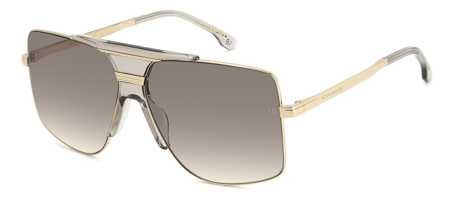 Occhiali da sole Victoria Beckham Vb 7006/S 208884 84A DG colore beige gold forma quadrato lenti violet shaded