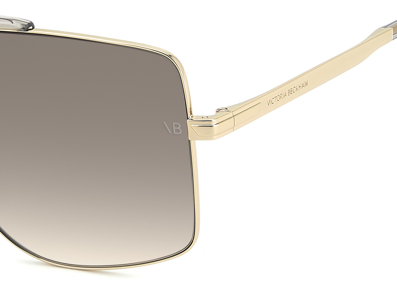 Occhiali da sole Victoria Beckham Vb 7006/S 208884 84A DG colore beige gold forma quadrato lenti violet shaded