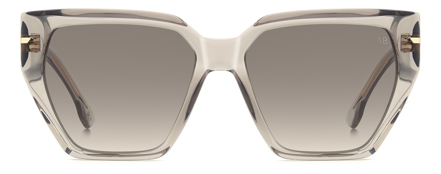 Occhiali da sole Victoria Beckham Vb 7002/S 208885 10A DG colore beige forma quadrato lenti violet shaded