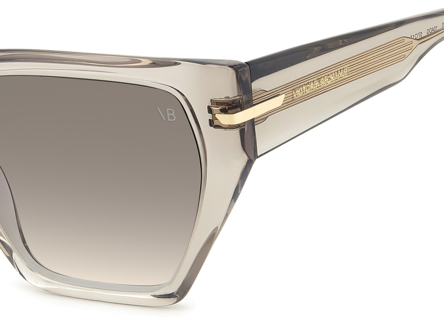 Occhiali da sole Victoria Beckham Vb 7002/S 208885 10A DG colore beige forma quadrato lenti violet shaded