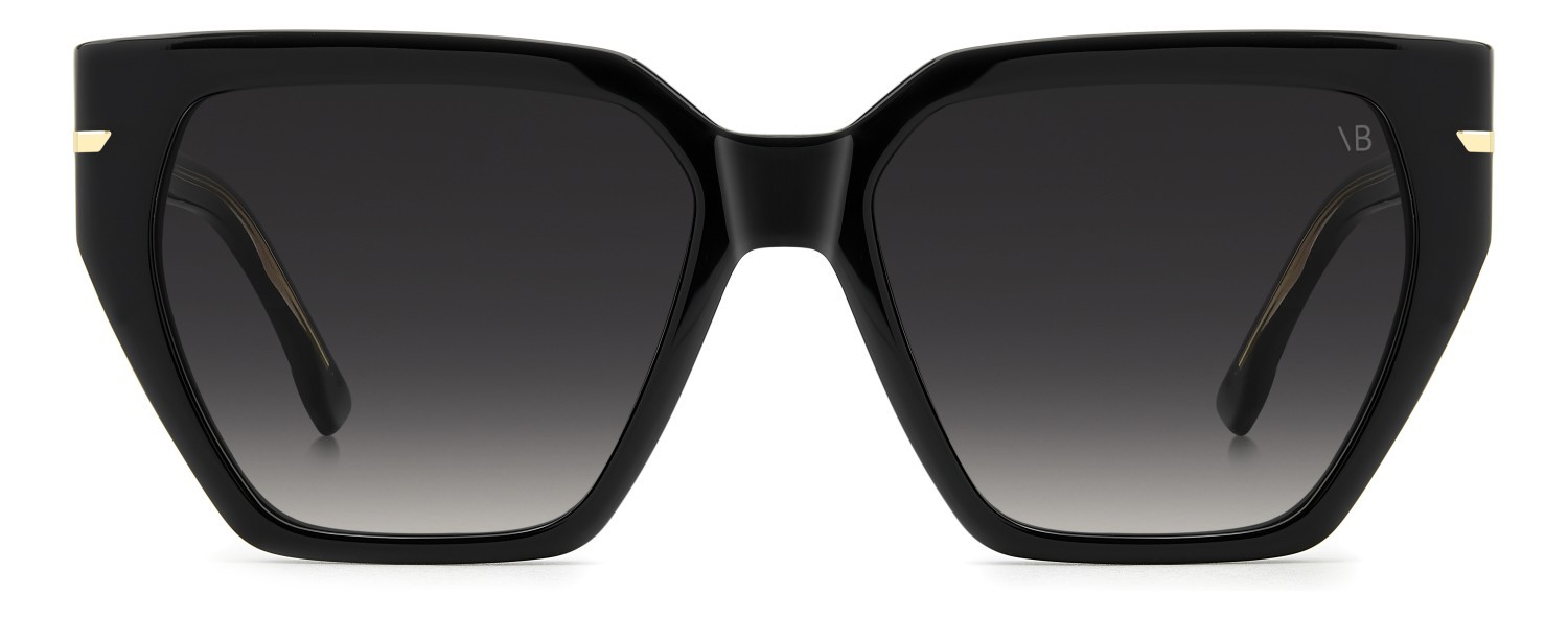 Sunglasses Victoria Beckham Vb 7002/S 208885 807 9O color black shape square lenses dark grey shaded