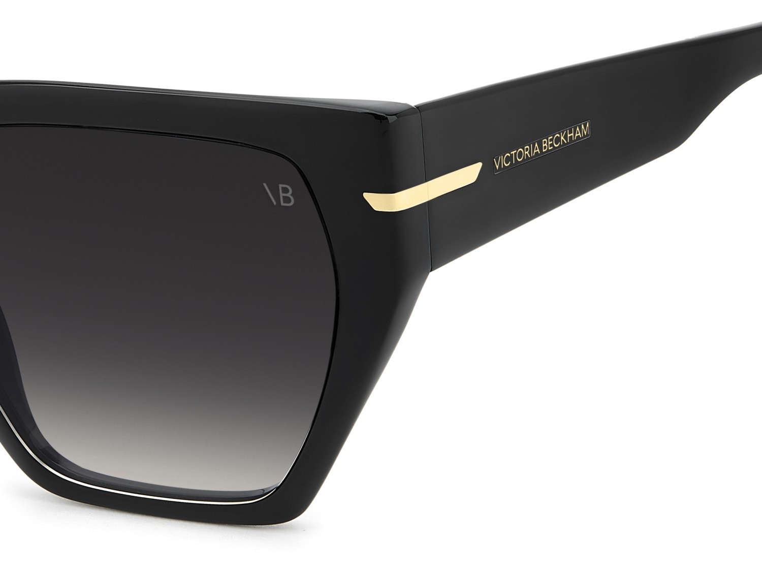 Sunglasses Victoria Beckham Vb 7002/S 208885 807 9O color black shape square lenses dark grey shaded