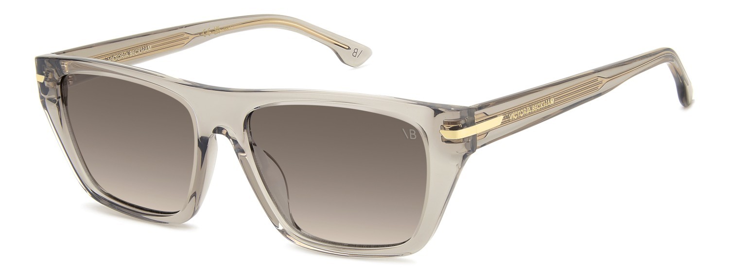 Sunglasses Victoria Beckham Vb 1005/S 208886 10A DG color beige shape rectangle lenses violet shaded