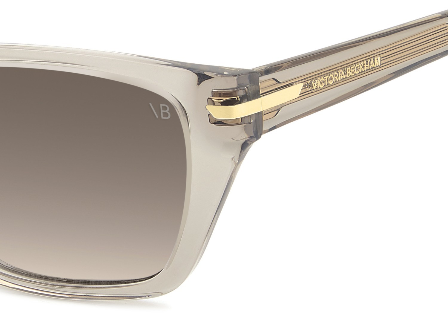 Sunglasses Victoria Beckham Vb 1005/S 208886 10A DG color beige shape rectangle lenses violet shaded