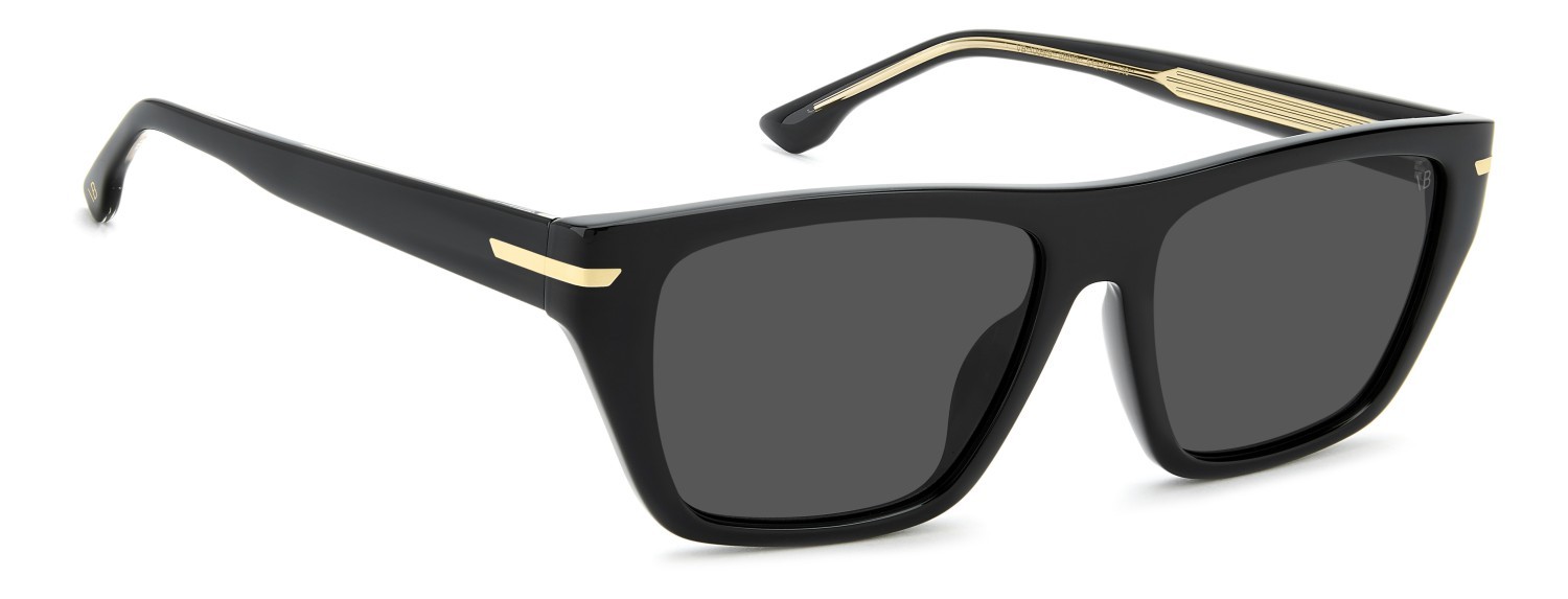 Sunglasses Victoria Beckham Vb 1005/S 208886 807 IR color black shape rectangle lenses grey
