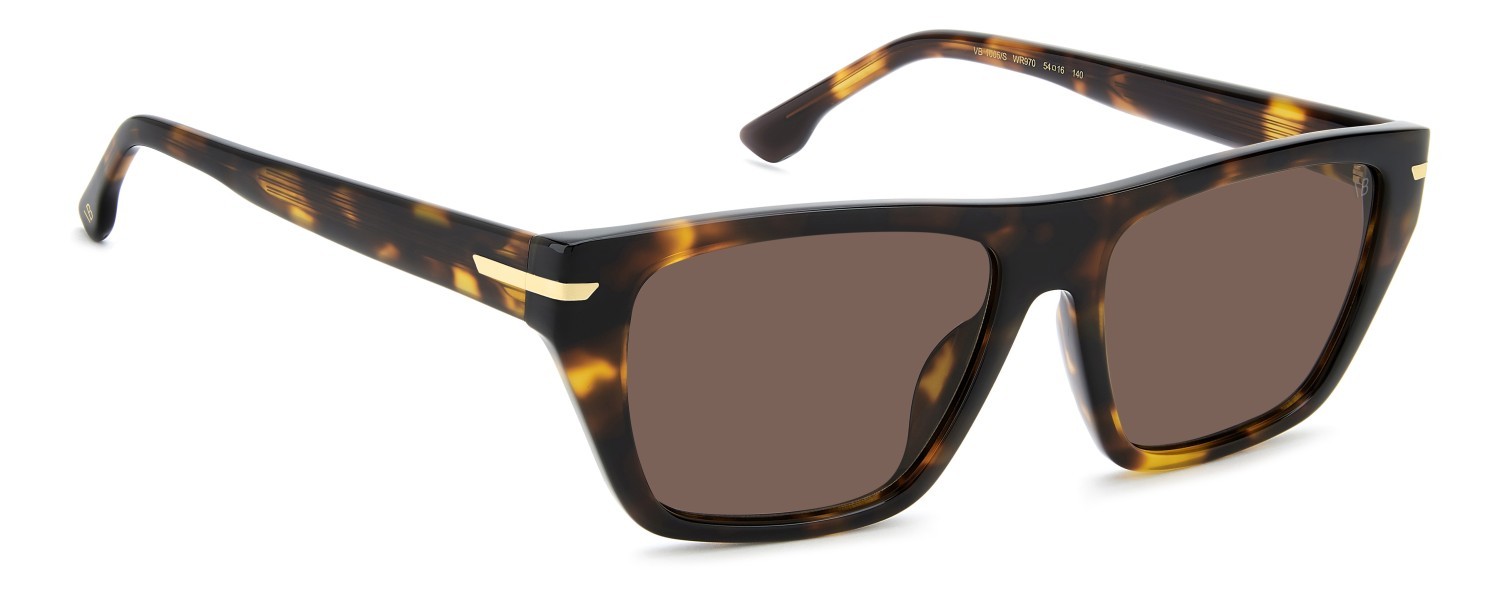 Sunglasses Victoria Beckham Vb 1005/S 208886 WR9 70 color brown havana shape rectangle lenses brown