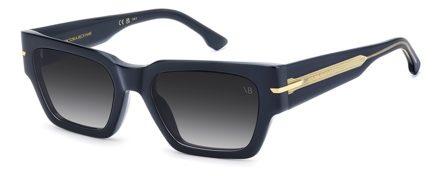 Occhiali da sole Victoria Beckham Vb 7001/S 208887 PJP 08 colore blue forma quadrato lenti dk blue shaded