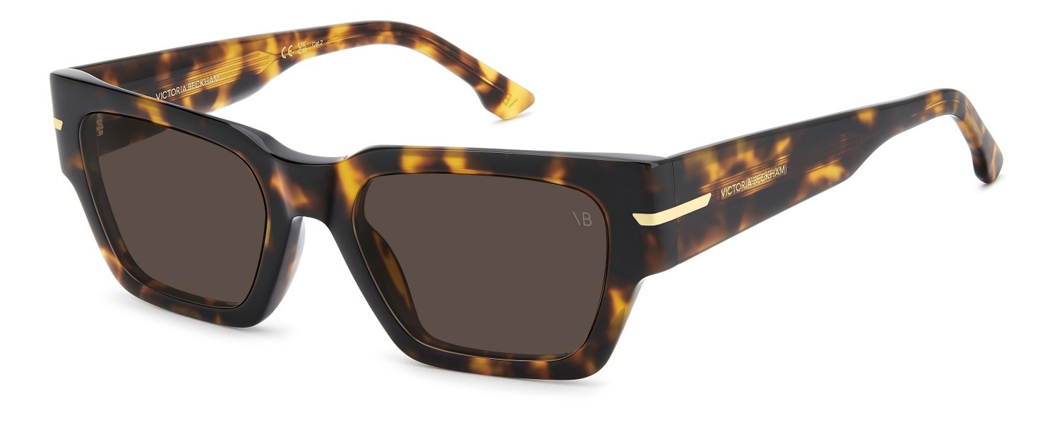 Sunglasses Victoria Beckham Vb 7001/S 208887 WR9 70 color brown havana shape square lenses brown