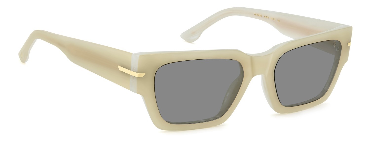 Sunglasses Victoria Beckham Vb 7001/S 208887 YNA IR color white marble shape square lenses grey
