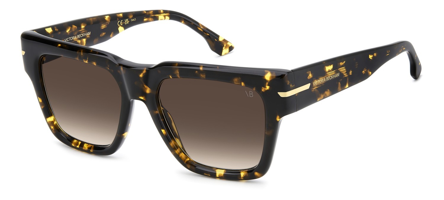 Sunglasses Victoria Beckham Vb 7004/S 208888 086 HA color havana shape square lenses brown shaded