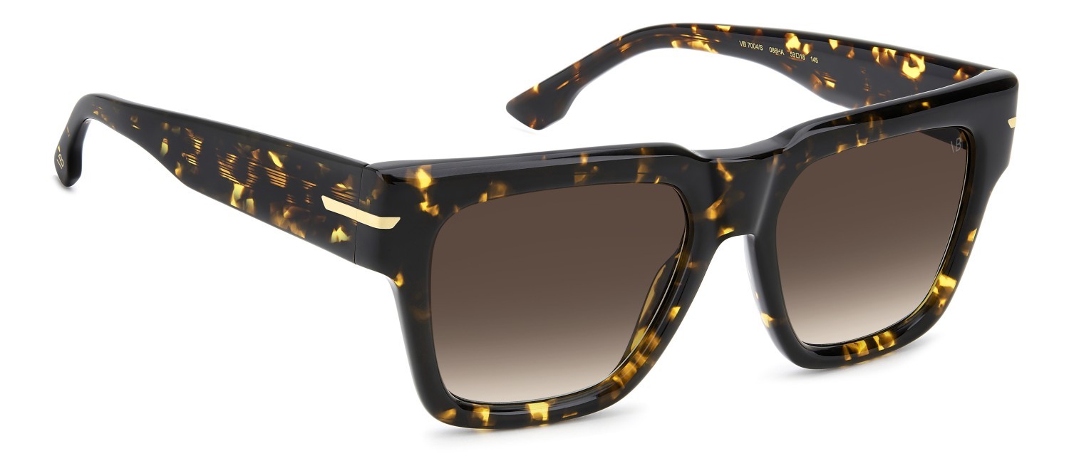 Sunglasses Victoria Beckham Vb 7004/S 208888 086 HA color havana shape square lenses brown shaded
