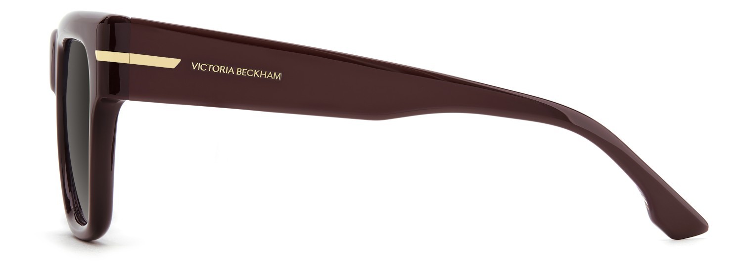 Sunglasses Victoria Beckham Vb 7004/S 208888 LHF 9O color burgundy 2 shape square lenses dark grey shaded