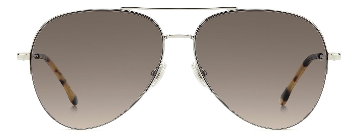 Sunglasses Victoria Beckham Vb 1000/S 208889 8JD DG color palladium havana shape aviator lenses violet shaded