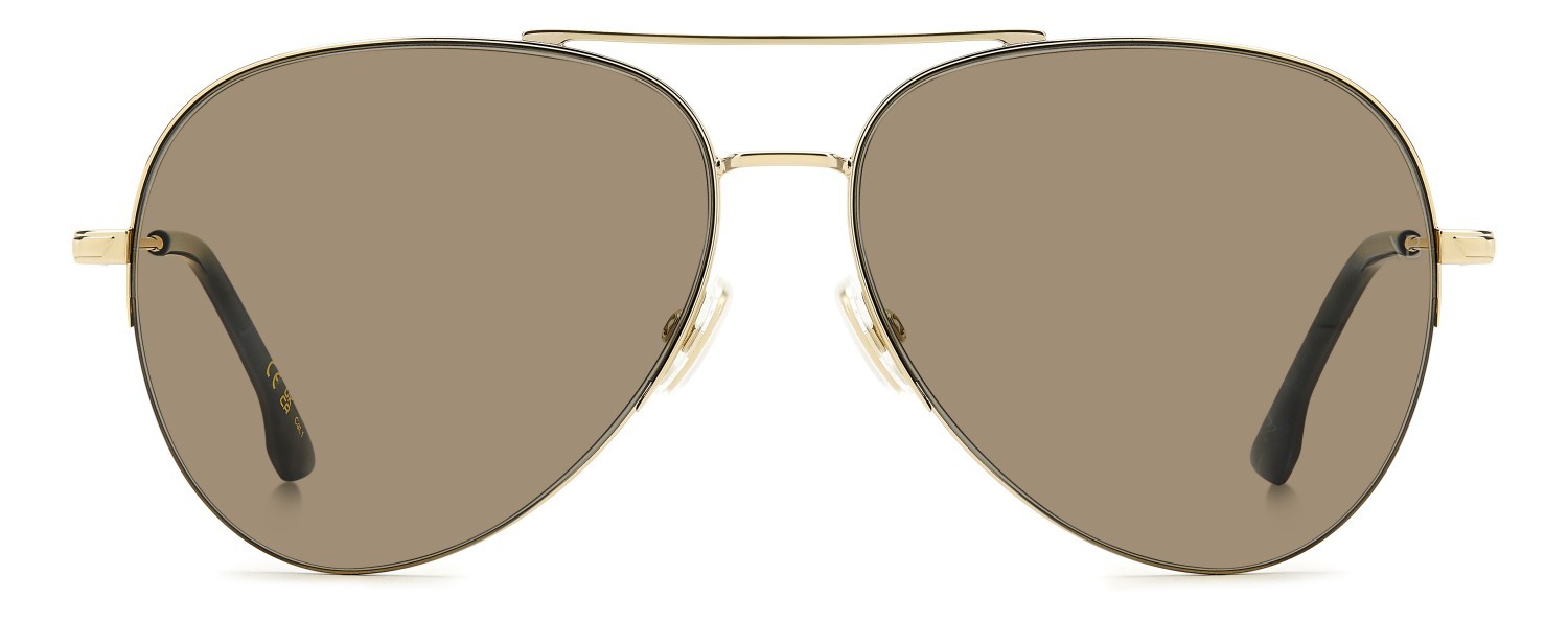 Sunglasses Victoria Beckham Vb 1000/S 208889 LKS 70 color gold blue shape aviator lenses brown