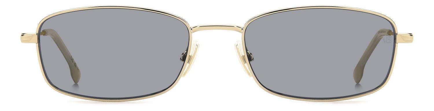 Sunglasses Victoria Beckham Vb 1001/S 208890 GBN IR color gold white marble shape rectangle lenses grey