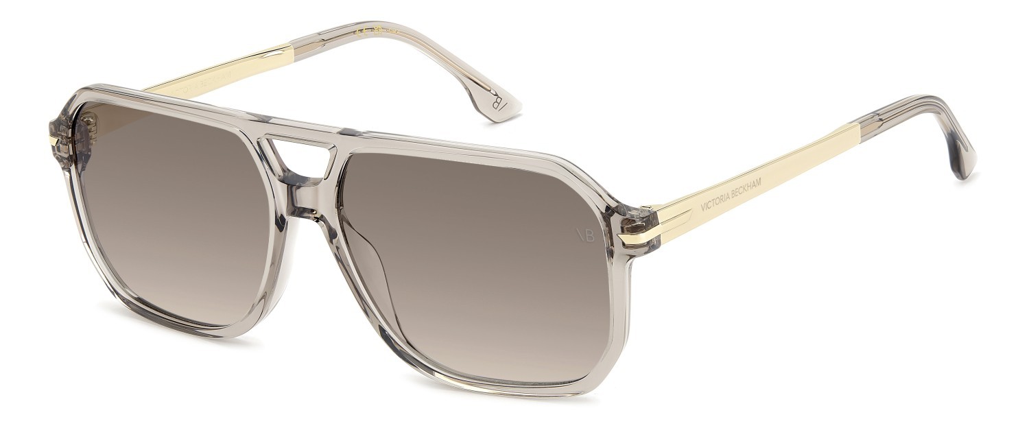 Sonnenbrillen Victoria Beckham Vb 1002/S 208891 10A DG farbe beige form navigator gläser violet shaded
