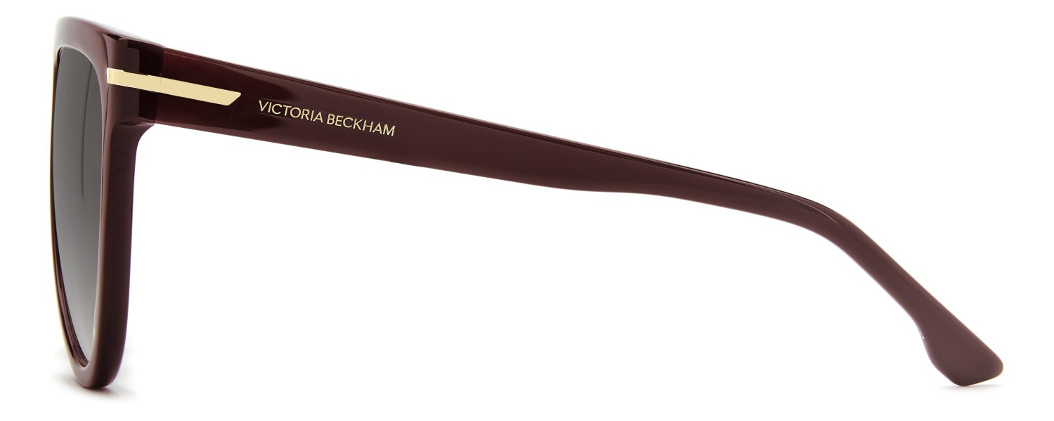 Sunglasses Victoria Beckham Vb 1004/S 208893 LHF 9O color burgundy 2 shape square lenses dark grey shaded