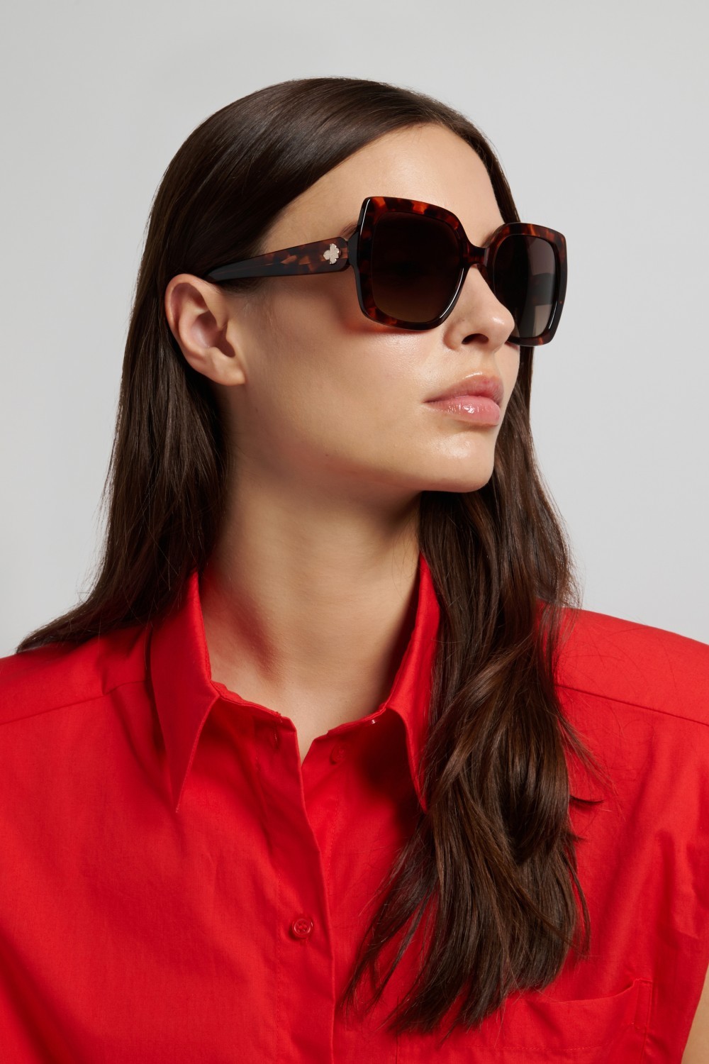 Sunglasses Kate Spade Ks Amaya 2/G 208906 086 HA color havana shape square lenses brown shaded