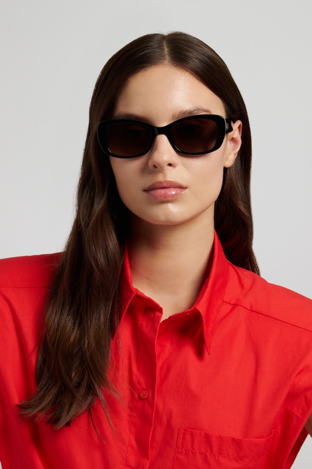 Sunglasses Kate Spade Ks Beryl 2/G 208907 807 HA color black shape rectangle lenses brown shaded